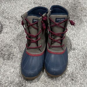 Sperry Kids' Navy and Charcoal Boots